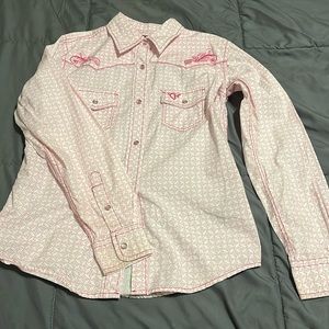 Girls button down show shirt